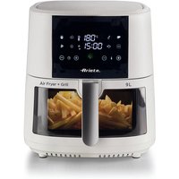 Ariete 4630 Friggitrice ad aria 9L, 1500 W, Capacità 9L, Capacità di cottura 3,5kg, 8 programmi preimpostati, Temperatura fino a 200°, Cestello trasparen