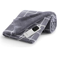 Imetec 16775 Adapto Velvet Square Plaid Riscaldabile 150x95 cm 150W 6 Temperature Timer Lavabile in Lavatrice