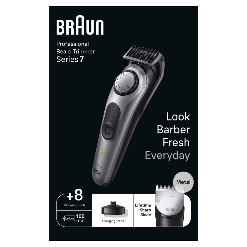 Braun beardtrimmer 7 BT7420 regolabarba uomo