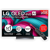 LG OLED evo C5 OLED55C55LA TV OLED, SMART TV, 55 ", Processore A9 Gen8 4K con AI, Classe F