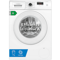 Bosch WGE0241H LAVATRICE, Caricamento frontale, 7 kg, 58.8 cm, Classe A, Plancia in Tedesco