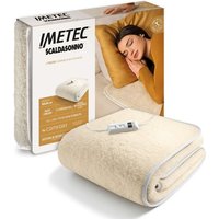 Imetec 16799B Comfort Scaldasonno Singolo 80x150 cm 50% Lana e Merino 2 Temperature ElectroBlock colore Naturale